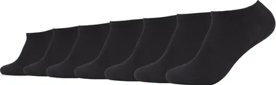 Produktbild von Camano Uni Socken - Sneaker, einfarbig, 7er Pack Schwarz 35-38