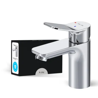 Produktbild von AM.PM Wasserhahn Bad Chrom Waschtischarmatur Cold Start Bad Armatur Mischbatterie Waschbeckenarmatur Einhebelmischer Badezimmer