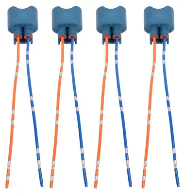 Obrázek produktu pro 4 ks kabelového svazku pro patice světlometů 9005 HB3, 12–24 V DC, kabel s konektorem pro halogenové žárovky do světlometů (samice)