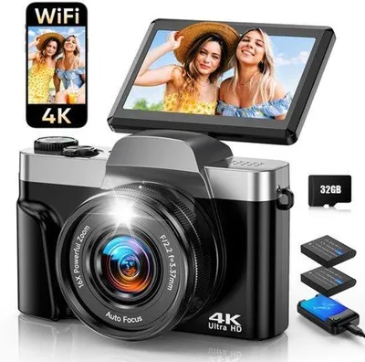 Obrázek produktu pro Digitální fotoaparát 4K s Wi-Fi, 64MP