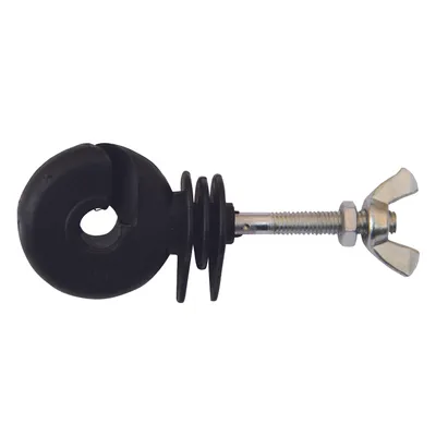Produktbild von horizont Ringisolator schwarz, Weidezaunisolator mit metrischem Gewinde, 25 Stück