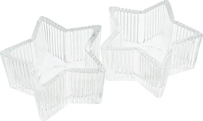 Produktbild von VBS Teelichthalter Stern Set 2er 7.8 x 4 cm