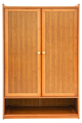 Produktbild von Schuhschrank - Stand-Schuhregal mit 2 Türen - 7 Ebenen 60x32x94 cm - Bambusrahmen - 13 cm Fachabstand - Für Flur Wohnzimmer Schlafzimmer