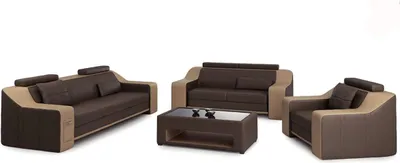 Zdjęcie produktu dla Zestaw Sofa 3+1+1 Osobowych Kanapa Skórzana