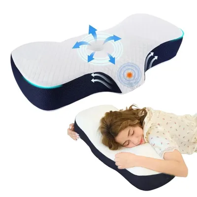 Produktbild von Memory Foam Nackenkissen Ergonomisch mit Abnehmbarem Bezug