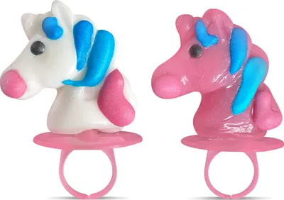 Produktbild von Unicorn Einhorn Ring Lutscher einzeln verpackt 12g