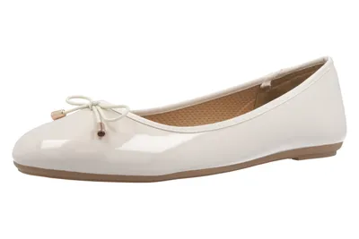 Produktbild von Fitters Footwear Ballerinas in Übergrößen Beige 2.514378 - Fiona Beige Patent große Damenschuhe