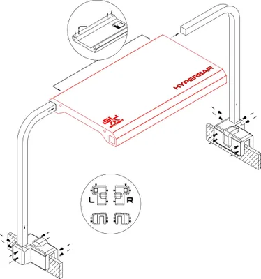 Immagine prodotto di Set di bracci regolabili Hyperbar S-XL