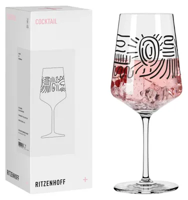 Immagine prodotto di Bicchiere da cocktail "Olga Smazhko" della collezione "Art Lovers" di Ritzenhoff, capacità 544 ml, in cristallo