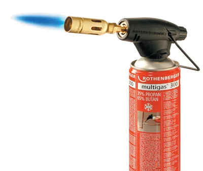Produktbild von Rothenberger Lötlampe Rofire Kartuschen-Lötgerät Multigas300 zum Hartlöten und Weichlöten - 35428