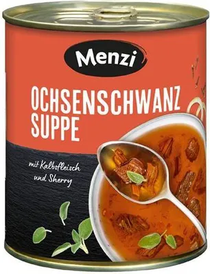 Produktbild von Menzi Ochsenschwanz Suppe, 800ml