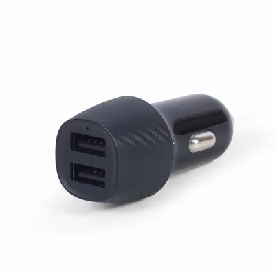 Produktbild von gembird USB-Autoladegerät 2-Port 5V / 4,8A schwarz