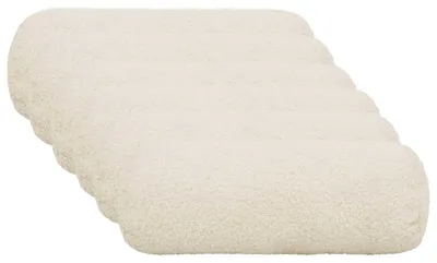 Obrázek produktu pro vidaXL Povlak na polštář, 6 kusů, barva krémová, rozměr 15 x 40 cm, materiál: bouclé