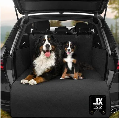 Immagine prodotto di Copertura protettiva per il bagagliaio dell'auto, ideale per cani - Impermeabile, lavabile, con paraurti laterali alti