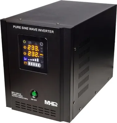 Zdjęcie produktu dla Zasilacz awaryjny MHPower MPU-1400-24, UPS, 1400W, czysty sinus, 24V