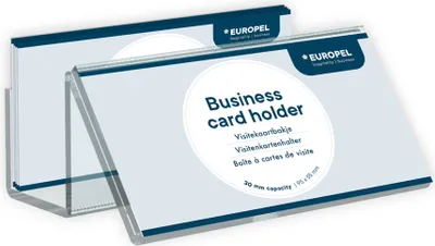 Produktbild von EUROPEL Visitenkartenhalter 1 Fach transparent aus Polystryol Fach für Musterkarte