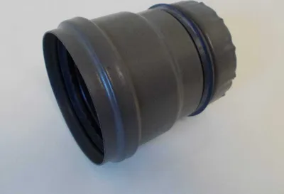 Productafbeelding van Adapter van uitlaatstuit naar pelletovenpijp 80 mm voor pelletovens | gietgrijs