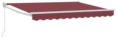 Imagen del producto de Toldo manual 3,5 x 2 m Burdeos 100% Poliéster