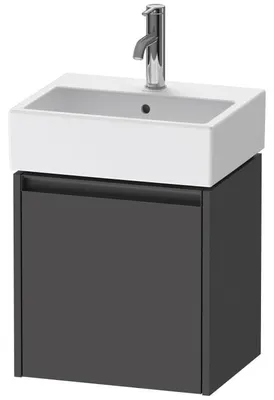 Zdjęcie produktu dla Duravit Ketho.2 - Szafka pod umywalkę 440x434x338 mm, 1 drzwi, zawiasy lewe, grafit mat K25070L49490000