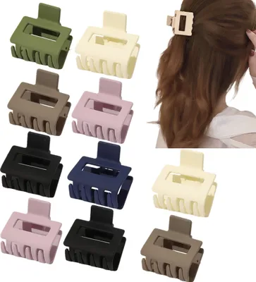 Image de 10 pinces à cheveux,Réutilisables Petites pinces à cheveux pour cheveux moyens et fins,Pinces en plastique antidérapantes,Pinces à cheveux femme