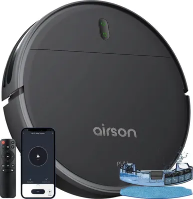 Produktbild von Airson Saugwischroboter,  Saugroboter mit Wischfunktion,3000Pa Saugkraft Staubsauger Roboter mit Wischfunktion mit APP, Wischrobot