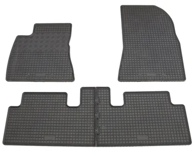 Gummifußmatten Set 4-teilig für Tesla 3 (2017-), schwarz