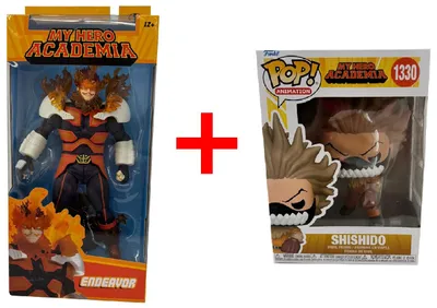 Produktbild von My Hero Academia Endeavor + Funko Pop Shishido, Actionfiguren, Sammelfiguren, Geschenk-Set, 2er-Set