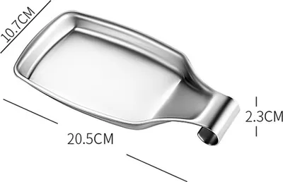 Image de Support de cuillère en acier inoxydable, support de cuillère de cuisinière pour spatule de cuisine, louche, pinceau, ustensiles de cuisine