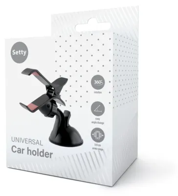 Obrázek produktu pro Držák telefonu do auta SETTY Froggy (GSM015611) černý