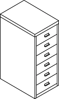Obrázok produktu pre Bisley MultiDrawer™ | formát A4, 6 zásuviek