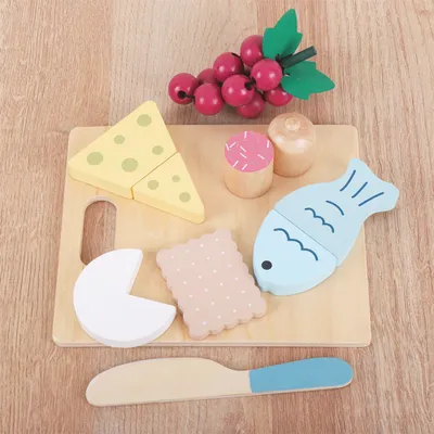Produktbild von 360Home Holz Küchenspielzeug Simulation Holzspielzeug für Kinder Snack-Set