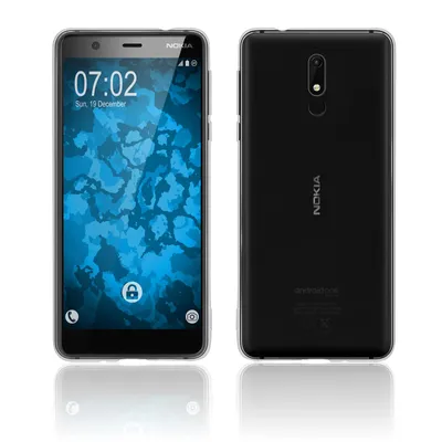 Produktbild von PhoneNatic Case kompatibel mit Nokia 5.1 - Crystal Clear Silikon Hülle transparent Cover