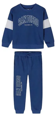 Produktbild von Minoti - Sweatshirt & Jogginghose-Set für Jungen, Rundhalsausschnitt MN633 (104) (Dunkelblau)