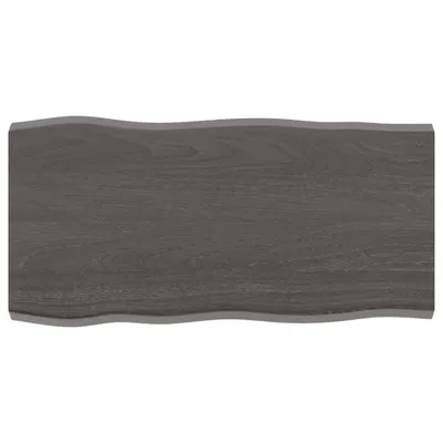Produktbild von Tischplatte 80x40x(2-4) cm Massivholz Behandelt Baumkante