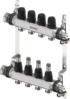 Obrázek produktu pro UPONOR Vario S, rozdělovač, FM, 4xG3/4 Euro, G1, 1 ks