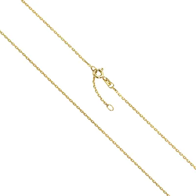 Produktbild von Damen Collier 333 Gold Ankerkette diamantiert - 45cm
