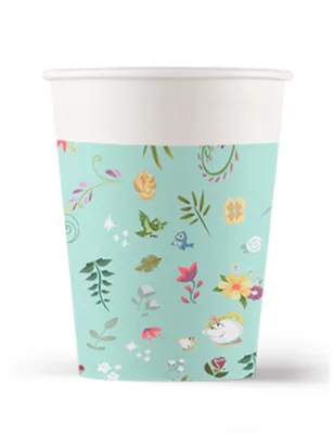 Immagine prodotto di Set di bicchieri di carta delle principesse Disney 8 pezzi colorati 260 ml