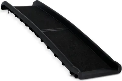 Produktbild von Famanu Hundetreppe 156 x 40 x 9 cm Schwarz - Klappbar und rutschfest