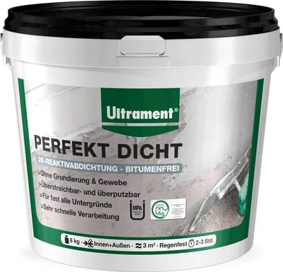Produktbild von ULTRAMENT Perfekt Dicht, Reaktivabdichtung, 8 Kg