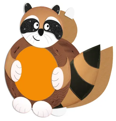 Produktbild von Laternen-Bastelset 19 'Waschbär'