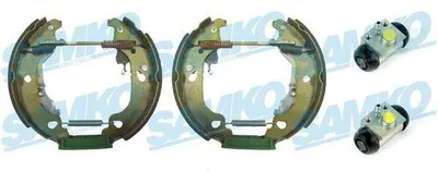 Produktbild von SAMKO Bremsbackensatz Trommelbremse Hinten für FIAT PUNTO (188) 180mm KEG837