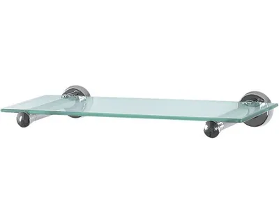 Produktbild von Spirella Wand-Glasablage Sydney Badezimmerablage Ablage Wandablage für das Badezimmer aus Glas und Edelstahl 40cm - zum bohren