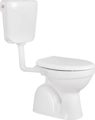 Produktbild von Belvit Dusch WC mit Bidet Funktion – Standtoilette aus Sanitärkeramik mit Taharet, Hygienedusche, senkrechtem Abgang, Spülkasten und Softclose WC-Deckel