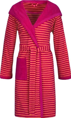 Produktbild von Esprit Damenbademantel striped hoody Farbe raspberry Größe 44/46