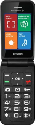 Immagine prodotto di Brondi Intrepid Telefono Cellulare 4G Dual SIM a Conchiglia Blu Scuro 2.8" 2MP