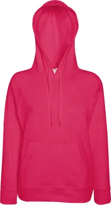 Produktbild von Fruit Of The Loom Damen Kapuzenpullover / Kapuzen-Sweatshirt / Hoodie, tailliert BC2657 (XL) (Fuchsia)