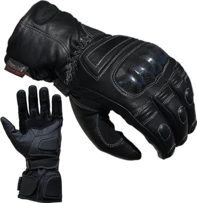 Produktbild von Motorradhandschuhe Regen Winter Leder Motorrad Handschuhe