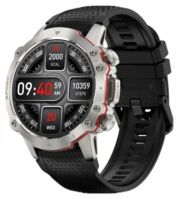 Zdjęcie produktu dla Inteligentny zegarek Kiano Watch Sport, kolor srebrny