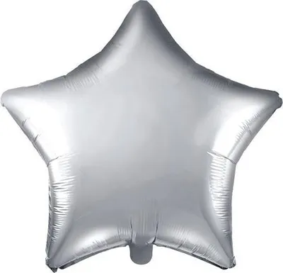 Obrázek produktu pro Fóliový balónek s hvězdou, 48 cm, stříbrná hvězda