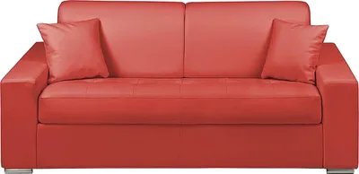 Produktbild von 3-Sitzer-Sofa mit Express-Klappmechanismus in  EMIR - Farbe: rot - Liegefläche: 140 cm - 22 cm Formgedächtnismatratze